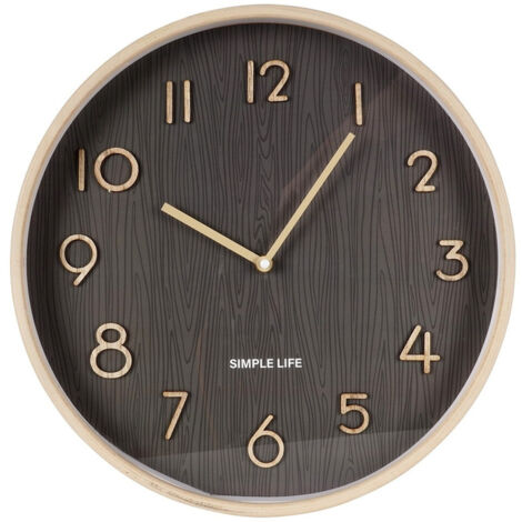 Graue Wanduhr 38 cm (1/5)