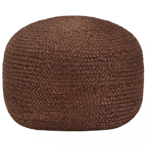 vidaXL Handgefertigter Pouf Braun 40 x 45 cm Jute