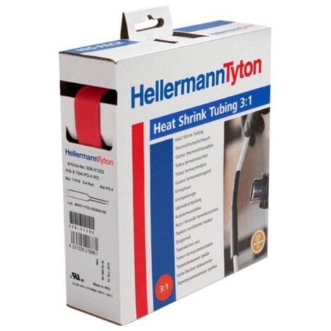 hellermanntyton 308-32402 Schrumpfkabel rot 3 m (1/3)