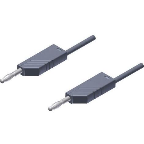 SKS Hirschmann MLN 25/2,5 GR Messleitung Lamellenstecker 4 mm Lamellenstecker 4 mm 25.00 cm Grau 1 S (1/3)