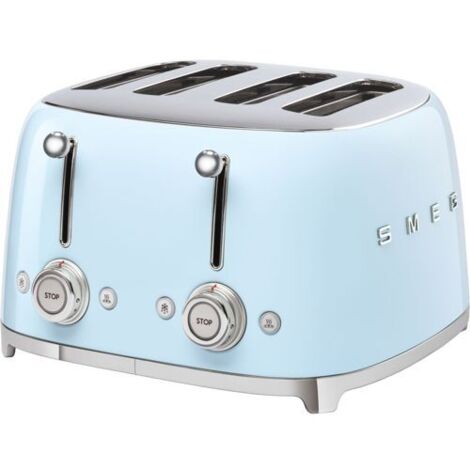 Smeg TSF03PBEU Retro-Toaster Blau 4 Schlitze (1/5)