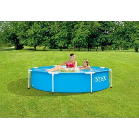 Intex – Aufstellpool Ø244x51cm – Metallrahmen – Wasserkapazität 1828l – Einfache Montage – Hohe Stabilität – Easy Lock System (1/10)