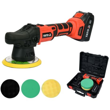 Poliermaschine Toya YT 82300 schwarz 18 Volt Li Ion Akku