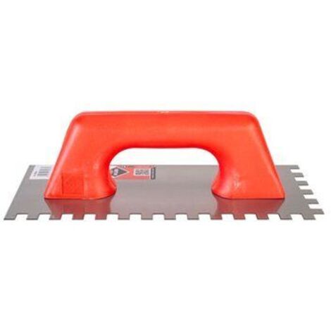 Stahlkamm 28cm (10x10) geschlossener Kunststoffgriff 65968 rubi