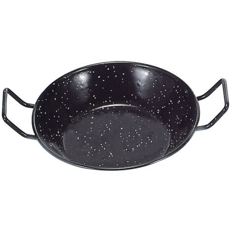 Doppeltiefe Pfanne mit emaillierten Griffen 34 cm.