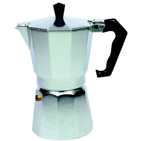Kaffeemaschine, Aluminium silber, Glaskeramik, 3T. Monix