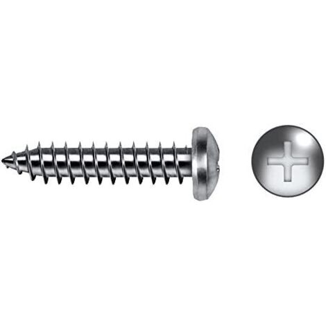 Schachtel mit 500 Stück PHILIPS-Pfannenblechschrauben Ø3,5x22mm, verzinkt