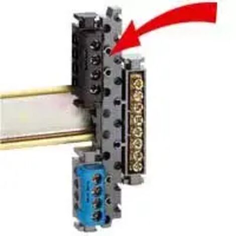 Legrand 04811 – Universeller Klemmenblockträger für DIN-Schiene