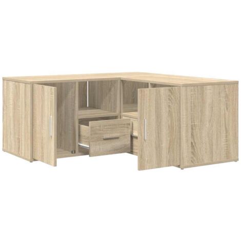 vidaXL Corner Cabinet Sonoma Oak 160x40x45 cm Engineered Wood