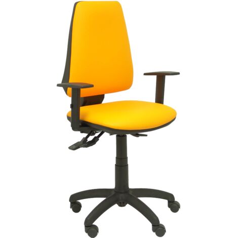 Synchronstuhl Elche simpiel orange mit verstellbarem Arm (1/5)