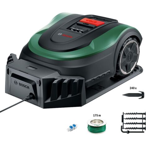 Bosch Rasenmäher Roboter Indego M+ 700 (integrierter 18V Akku und App Funktion, Ladestation enthalten, Schnittbreite 19 cm, für Rasenflächen bis 700 m²) (1/5)