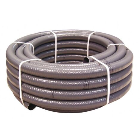 Rohr halbstarr PVC grau 25 m und 50 mm Durchmesser 40557
