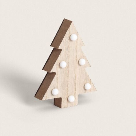 Dekorative Figur ledkia Holz natürliche 10 cm Packung 20 (1/5)