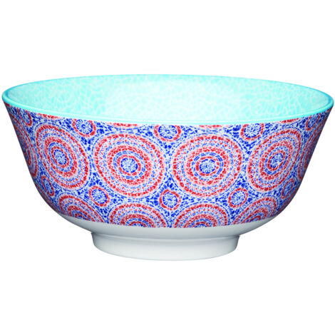 Kitchen Craft Mosaik Schale aus emailliertem Steingut, Multicolour, 15,5x7,5cm, 15,5x7,5cm