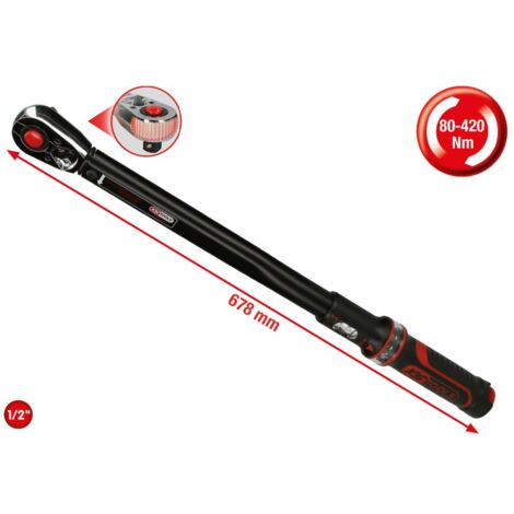 Kstools Professionelle Drehmomentschlüssel 678 mm 80-420 N-m