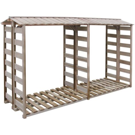 Lagerhaus für Brennholz 300x90x176cm Druckimprägniertes Kiefernholz