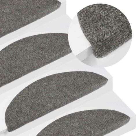 Treppenstufen-Anti-Rutsch-Tapen 15 Stück 56x17x3 cm Grau