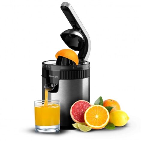 Cecotec Elektrische Saftpresse de Orangen- und Zitrusfrüchte-Entsafter Arm Xqueeze RetroJuice 600 Stahl. 600W, Retro-Stil, Filter de Edelstahl, Konus de Kunststoff, Pulp Extraktion Hebel, Non-Drip, An (1/5)