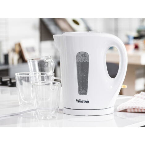 Wasserkocher Weiß 1,7 Liter Kabellos, automatische Abschaltung, 2200Watt