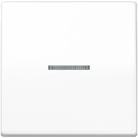 JUNG HOME Taster 1fach, mit Lichtleiter, Duroplast, Serie AS, alpinweiß BT AS 17101 WW