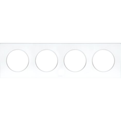 Polycarbonat-Abschlussplatten - Hochglanzweiß - SQUARE 4 Posten