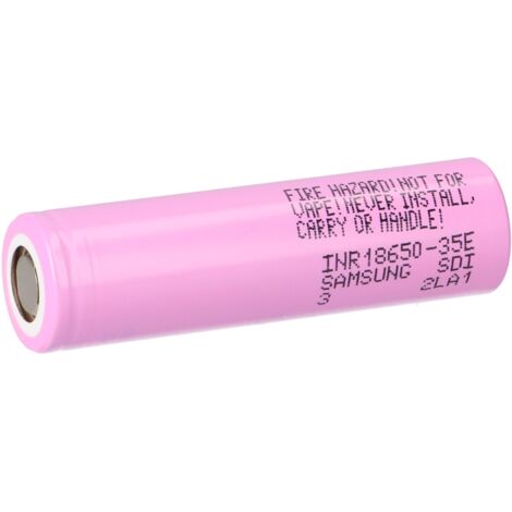 Samsung INR18650-35E Li-Ion Akku 3,7V 3500mAh – Flattop – Max. Entladestrom 10A – Ideal für E-Bikes und Powerbanks (1/5)