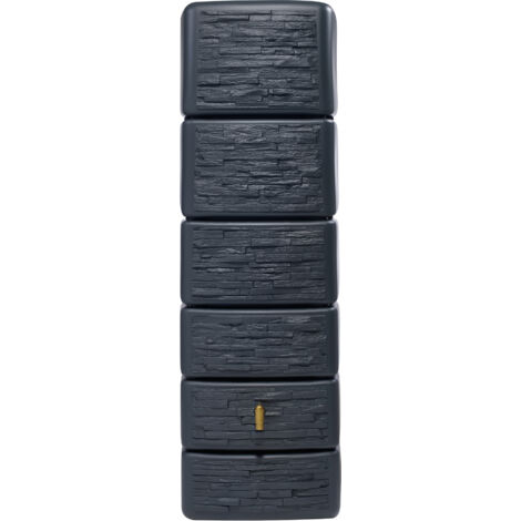 4rain SLIM STONE DECOR Wandtank 330 Liter graphite grey