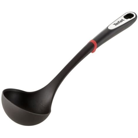 Tefal K20601 Löffel Suppenlöffel Silikon Schwarz, Rot, Edelstahl (1/5)