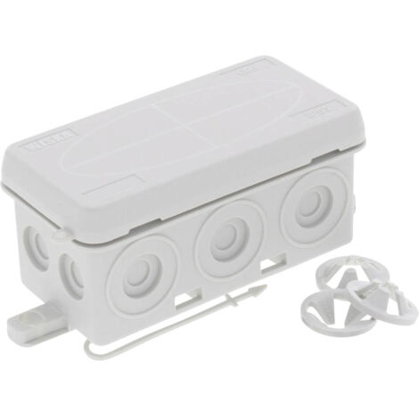 Wiska 10110195 Abzweigkasten (L x B x H) 86 x 44 x 41 mm Grau IP55 10 St. (1/4)