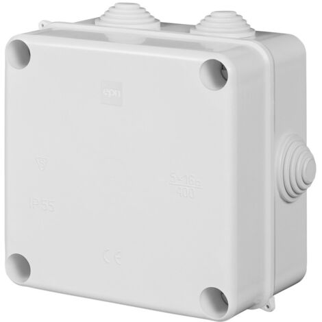 Aufputzdose PK-5 IP55 130x130x82 EP-Lux ohne Einsatz (1/2)