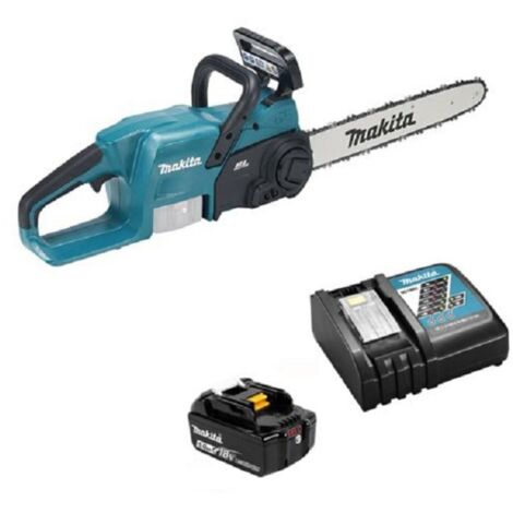 Akku-Kettensäge Makita DUC407RTX3 18V 40cm mit 5.0Ah Akku, bürstenlosem Motor und elektrischer Bremse für präzise und sichere Schnitte (1/2)