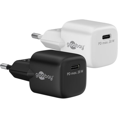 GOOBAY USB-Lader 65403, 20 W, 1-fach, 1xC PD nano GaN, schwarz (1/5)