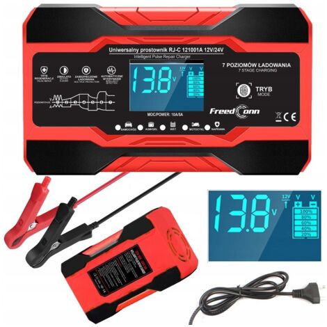 RJ Tianye RJ-C 121001A - Gleichrichter 12V/24V, 10A/5A, Automatische Reparatur (1/5)