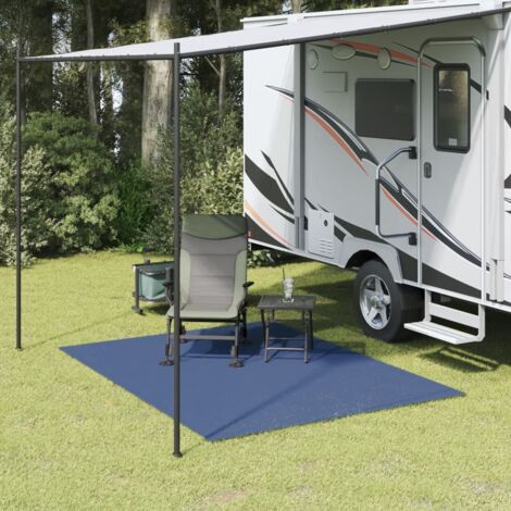 vidaXL Campingbodenmatte blau 2,5x2 m