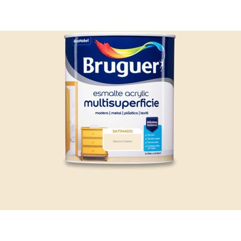 Satin Bone White Multi-Surface Acryl-Emaille 0,750 l 5057452 BRUGUER