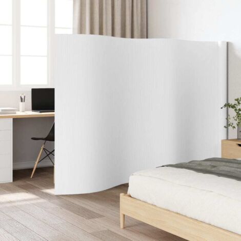 Paravent Weiß 165x600 cm Bambus vidaXL