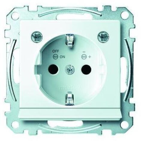 Merten Steckdose 1-fach polarweiß glänzend UP mit OL System M MEG2304-0319 mit BS IP20 (1/5)