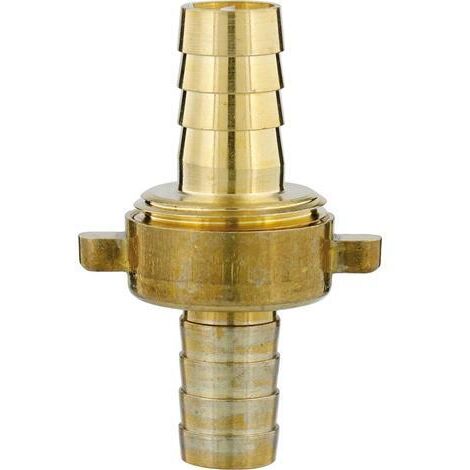 GARDENA 07151-20  Messing Schlauch-Verschraubung 26,44 mm (3/4") AG, 24,2 mm (3/4") IG, 13 mm (1/2") (1/4)