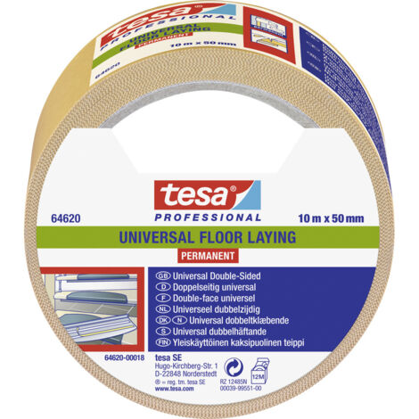 tesa UNIVERSAL PERMANENT 64620-00018-11 Verlegeband tesa® Professional Weiß (L x B) 10 m x 50 mm 1 S