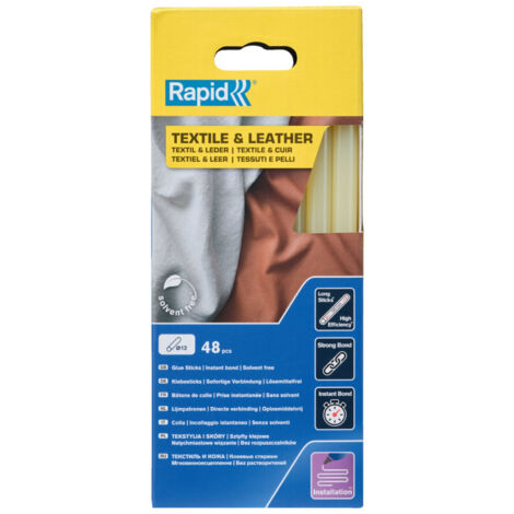 Klebesticks Textil und Leder Ø 12 x 190 mm 48 Stk. Schachtel Rapid