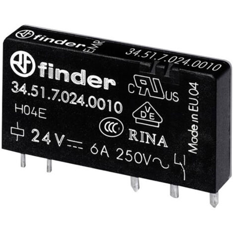 Finder 34.51.7.060.0010 Printrelais 60 V/DC 6 A 1 Wechsler 1 St. (1/3)