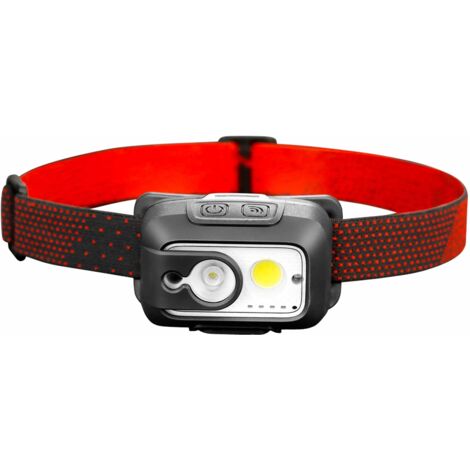 Arcas LED Kopf-Lampe 9W verstellbar, aufladbar 6 Leuchtfunktionen