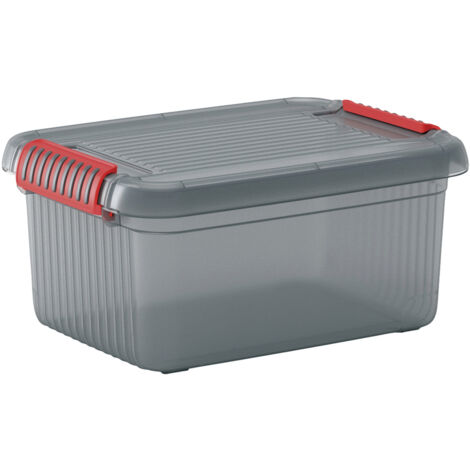 KIS 237490  Aufbewahrungsbox K Latch stapelbar (B x H x T) 390 x 180 x 290 mm Rauchgrau, Transluzent