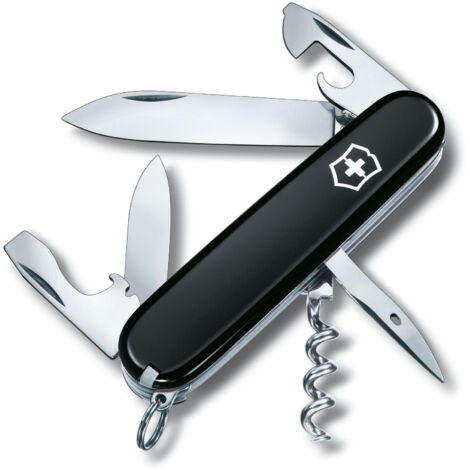Victorinox V-1.36 03.3 Schweizer Taschenmesser Spartan, 12 Funktionen, schwarz