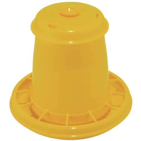 KERBL Automatische Feeder fЩr GeflЩgel, Gelb, Kapazitt 20 Liter