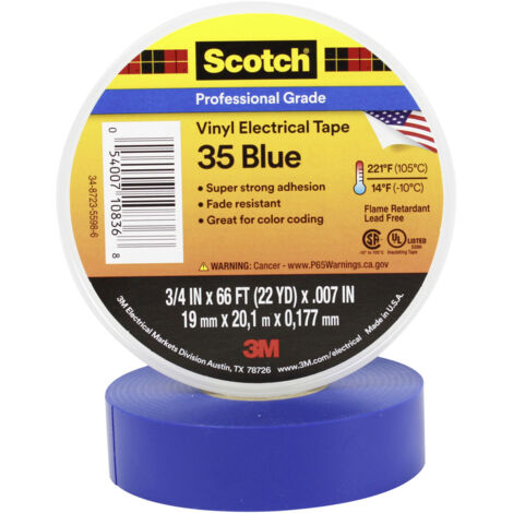 Scotch Scotch™ 35 SCOTCH35-19X20BL Isolierband Scotch® 35 Blau (L x B) 20 m x 19 mm 1 St.
