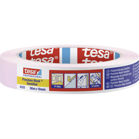 tesa PRECISION SENSITIVE 04333-00017-02 Kreppband Präzisionskrepp® Hellrosa (L x B) 50 m x 19 mm 1 S (1/4)