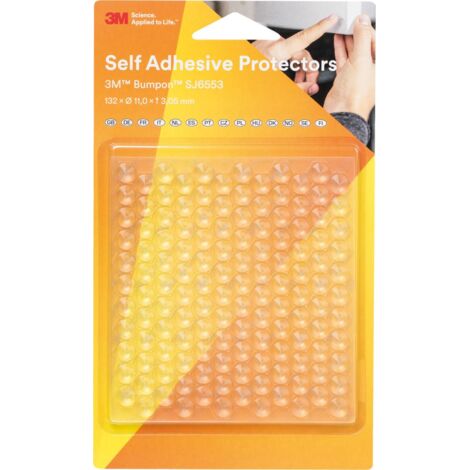 3M SJ 6553 MPCB Gerätefuß selbstklebend, trapezförmig Transparent (Ø x H) 11 mm x 3.05 mm 132 St. (1/3)