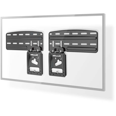 Nedis Feste TV-Wandhalterung / 43 - 85 / maximal unterstützes Bildschirmgewicht: 60 kg / Minimaler Wandabstand: 7.50 mm / Stahl / Schwarz (1/5)