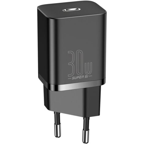 Super Si 1C Schnellladegerät USB-C 30W Power Delivery Quick Charge Schwarz (1/5)